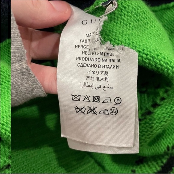 Gucci Tiger Stripe Intarsia Wool Sweater XS - Picture 8 of 9